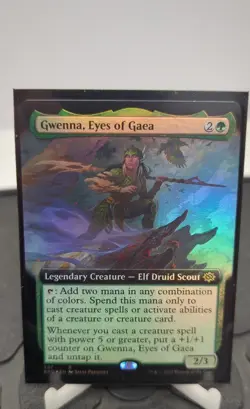 Gwenna, Eyes of Gaea (Extended Art) The Brothers' War Foil - Image 1