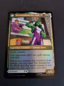 Jennifer Walters The Sensational She-Hulk - Foil NM MTG Marvel Super Heroes - Image 2