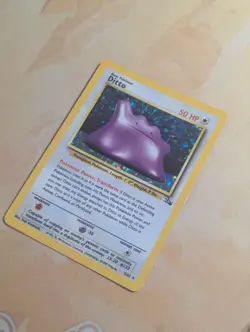 Ditto 3/62 Holo Rare WotC Pokemon Trading Card Game TCG Fossil Vintage ✨ - Image 3