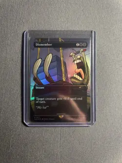 1x Dismember Rainbow Foil Spongebob Squarepants Secret Lair MTG NM - Image 1
