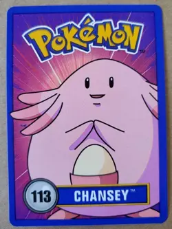 Chansey - Betty Crocker Fruit Snacks - 1998 Pokemon Promo Card/Sticker - Image 1