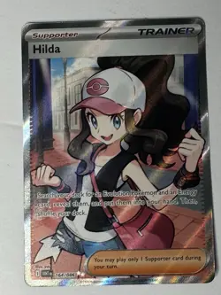 Hilda 164/086 Full Art Ultra Rare White Flare Pokemon TCG Trainer Card - Image 1