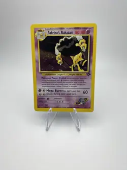Sabrina's Alakazam 16/132 Gym Challenge Holo Rare Card WOTC - Image 1