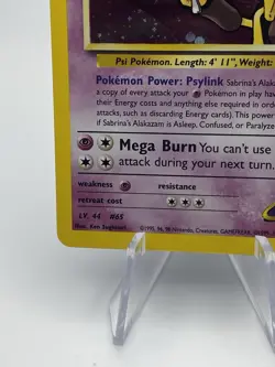 Sabrina's Alakazam 16/132 Gym Challenge Holo Rare Card WOTC - Image 4