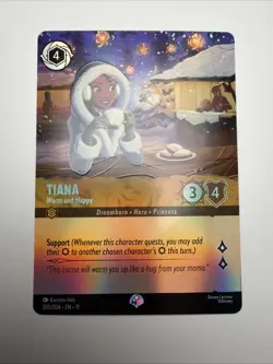 Tiana - Warm and Happy 205/204 Epic Holofoil Winterspell NM Disney Lorcana - Image 1