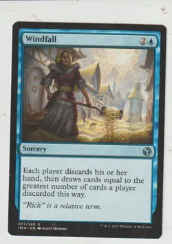 x1 carte Iconic Masters - Windfall MAGIC MTG ENGLISH EX-NM - Image 1