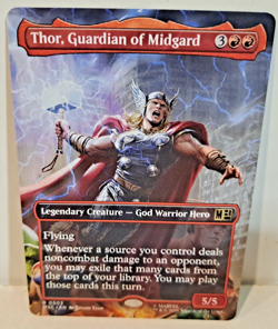 Thor, Guardian of Midgard Marvel Magic the Gathering Full Art MTG NM - Image 1