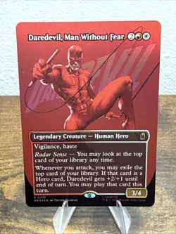 Daredevil, Man Without Fear (Borderless) (0372) Marvel Super Heroes Foil - Image 1