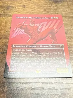 Daredevil, Man Without Fear (Borderless) (0372) Marvel Super Heroes Foil - Image 3