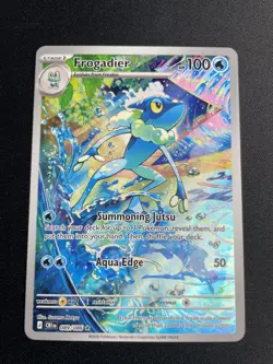 Pokemon Frogadier 089/086 Chaos Rising Illustration Rare IR Holo Secret Card NM - Image 1