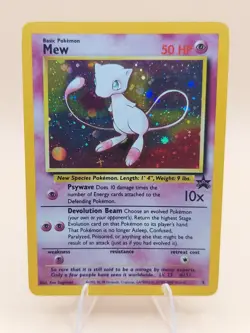 Mew Holo Rare Pokemon Black Star Promo #9 WOTC 1999-2000 - Image 1