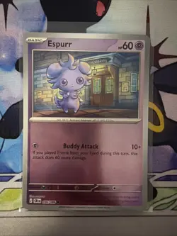 Espurr 036/086 Common Chaos Rising Pokemon Near Mint Holo - Image 1