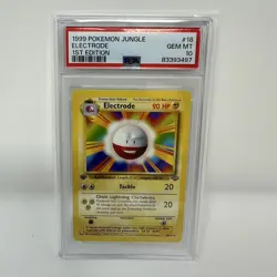 1999 Pokemon 1st Edition Jungle Electrode # 18 Gem Mint PSA 10 - Error Electrode - Image 1