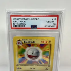 1999 Pokemon 1st Edition Jungle Electrode # 18 Gem Mint PSA 10 - Error Electrode - Image 4