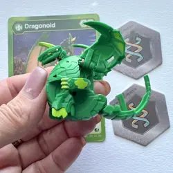 Bakugan Battle Planet VENTUS DRAGONOID Figure B200 Card And 2 Bakucores AS IS - Image 2