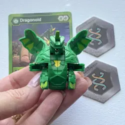 Bakugan Battle Planet VENTUS DRAGONOID Figure B200 Card And 2 Bakucores AS IS - Image 3