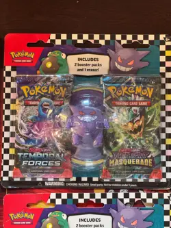 Sealed Pokemon Lot - Gengar Eraser Blisters, Phantasmal Flames, Temporal Forces - Image 3