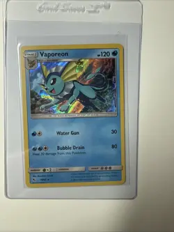 Vaporeon 18/68 Hidden Fates 2019 Reverse Holo Rare Pokemon TCG Card - NP - Image 3