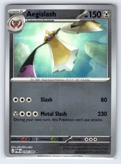 Aegislash 058/088 Uncommon Perfect Order Pokemon Reverse Holo Near Mint - Image 1