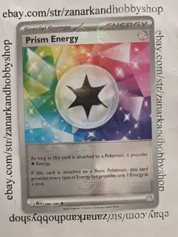Pokemon Prism Energy 086/086 Black Bolt POKEBALL HOLO NM - Image 1