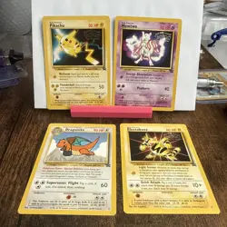1999 Pokemon First Movie Set x4 Vintage LP WB Black Star Promo Cards - Image 1