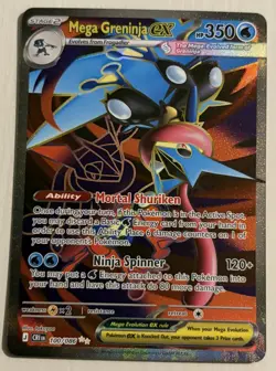 Pokemon TCG-Mega Greninja ex 100/086 Full Art Ultra Rare Chaos Rising (Mint) - Image 1