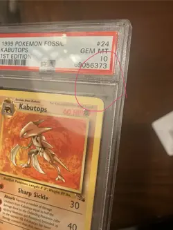 Pokemon Kabutops Fossil Holo Rare 1st Edition PSA 10 24/62 1999 English - Image 4