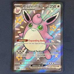 Wigglytuff ex 222/091 - Paldean Fates - Shiny Ultra Rare Holo Pokemon Card - NM - Image 1