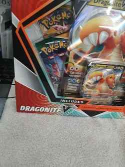 (1) 2021 Pokemon TCG - Dragonite V FACTORY Sealed Box Plus PROMO CARD - Image 3