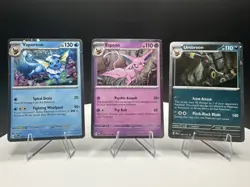 Pokemon Vaporeon Umbreon Espeon Holo Rare Prismatic Evolutions LP Card Lot - Image 1