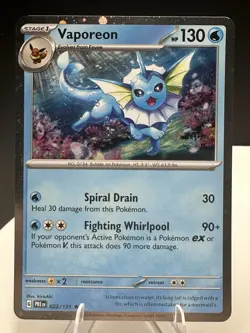 Pokemon Vaporeon Umbreon Espeon Holo Rare Prismatic Evolutions LP Card Lot - Image 3
