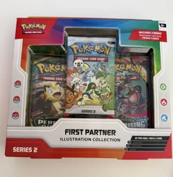 Pokemon TCG First Partner Illustration Collection Series 2 Box Sealed Promo 6+ - Image 1