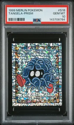 PSA 10 GEM MINT 1999 MERLIN POKEMON S18 TANGELA-PRISM - Image 1