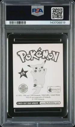PSA 10 GEM MINT 1999 MERLIN POKEMON S18 TANGELA-PRISM - Image 4