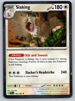 SLAKING (COSMOS HOLO) 162/193 R POKEMON MISCELLANEOUS CARDS & PRODUCTS NM/M - Image 1