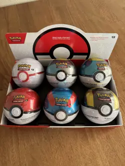 Pokemon Poke Ball Sealed Tins TCG pokeball 2024 Q4 Complete Set W/Store Display - Image 1