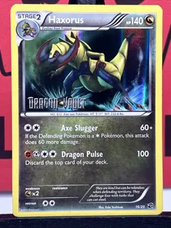 Haxorus 16/20 Dragon Vault Stamped Promo Holo Pre-Release Pokemon Card - Image 3