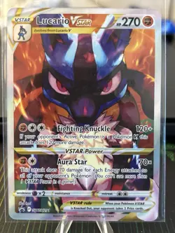 Lucario VSTAR SWSH291 Black Star Promo - Crown Zenith ETB Pokemon Card NM - Image 1