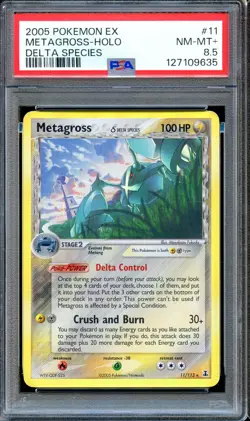 PSA 8.5 Metagross 11/113 Delta Species EX Pokemon Card Holo MINT - Image 1