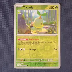 Turtwig 010/162 - Temporal Forces - Common Reverse Holo Pokemon Card - NM - Image 1