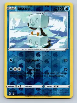 Eiscue 047/203 Uncommon Evolving Skies Pokemon Reverse Holo NM - Image 1