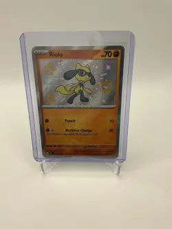 Pokemon Riolu Shiny Rare SV: Paldean Fates 173/091 Gem Mint Rare - Image 1