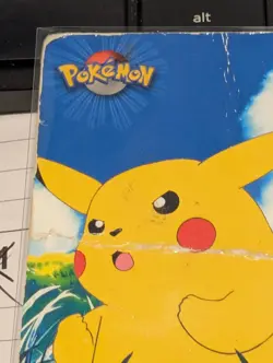 PIKACHU Pokemon 1999 Topps #TV2 Blue Logo TV Animation Edition Damaged - Image 2