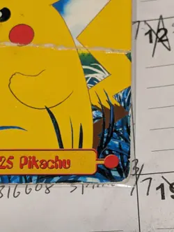 PIKACHU Pokemon 1999 Topps #TV2 Blue Logo TV Animation Edition Damaged - Image 5