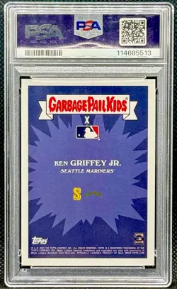2023 Topps MLB X GPK Garbage Pail Kids #24c KEN GRIFFEY JR. Real Name PSA 10 GEM - Image 2