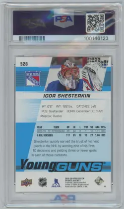 2019-20 SP AutenticUpper Deck Young Guns update PSA10 Igor Shesterkin PSA 10 New - Image 2
