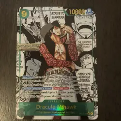 Dracula Mihawk Op14 Manga Rare One Piece Card Game English - Image 1