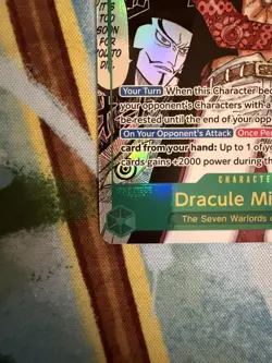Dracule Mihawk OP14-119 Manga English - One Piece The Azure Sea’s Seven - Image 5