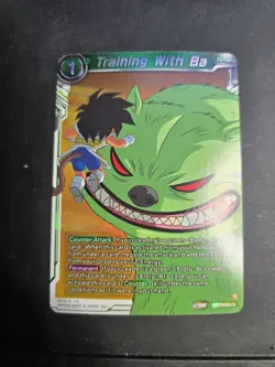 Dragon Ball SUPER CCG Trainig With Ba BT19-095 R Foil Card NM Fighter's Ambition - Image 1