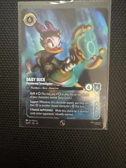 Disney Lorcana Daisy Duck - Paranormal Investigator 24/P3 Promo Foil Sapphire - Image 1